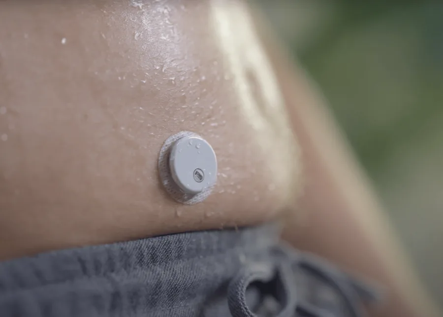 LinX CGM sensor, applied to arm